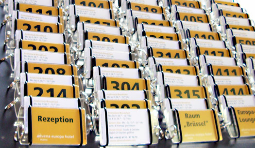 schlüsselanhänger im scheckkartenformat